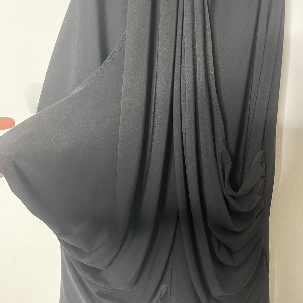 NWT Jessica Simpson Black Midi Dress with Belt Size 2 - Picture 4 of 10